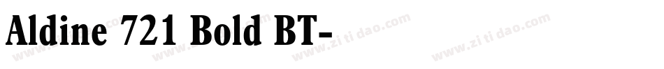 Aldine 721 Bold BT字体转换